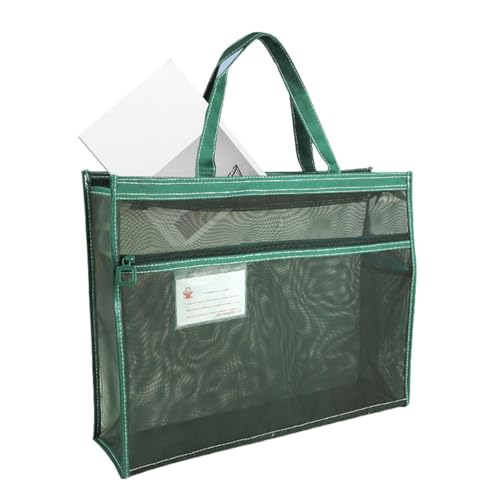 Generico Netz-Netztasche – Netz-Reißverschlusstasche mit wasserdichtem Kunststoffgewebe | Kleine Kordeltaschen zur Aufbewahrung, grün, 17.13x13.11x4.45 pollici, Siehe Beschreibung von Generisch