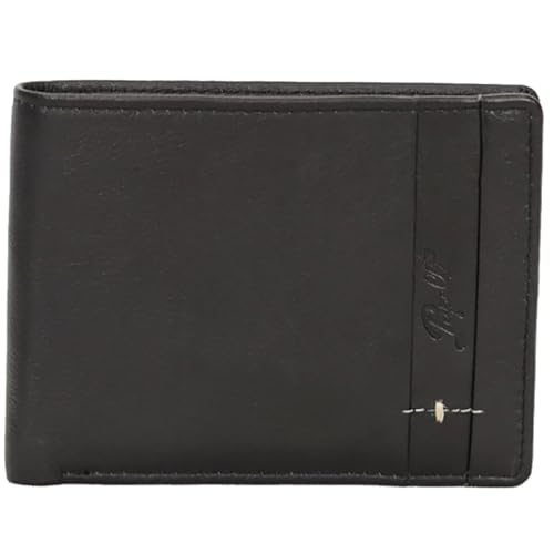 Generico Papell Geldbörse aus echtem Nappaleder, 12,5 x 10 x 3 cm, RFID-Schutz, Luxury Touch Linie, Schwarz , L, Amerikanisch von Generisch