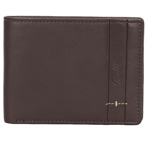 Generico Papell Geldbörse aus echtem Nappaleder, 12,5 x 10 x 3 cm, RFID-Schutz, Luxury Touch Linie, braun, L, Amerikanisch von Generisch