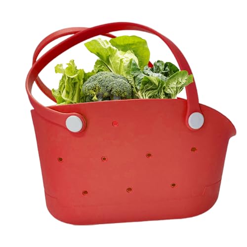 Generico Piccolos Tote Wasserdicht Reise - Strandtasche Gummi Modas Waschbar Sand-Proof für Männer Frauen Outdoor Pool Boot Sport, rot, riferimento alla descrizione von Generisch