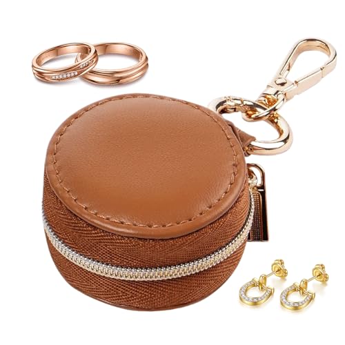 Generico Reise-Etui für Ringe | mit Schlüsselanhänger für Ringe, Taschen-Organizer für Frauen Mädchen Fitnessstudio Sport Rucksack, , riferimento alla descrizione von Generisch