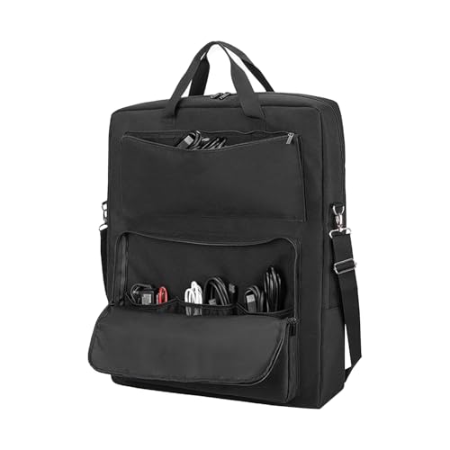 Generico Solarpanel-Transport-Organizer aus Nylon, wasserdicht, gepolstert, tragbar, mit Taschen, für Solarpanel | Doppellagige Schutzhülle für Solarpanel von Generisch