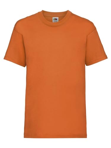 Generico T-Shirt Kids Valueweight T. Kinder-T-Shirt Kurzarm 100% Baumwolle - (1 T-Shirt MOD. FRU 61-033-0), Orange, 128 cm von Generisch