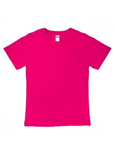 Generico T-Shirt für Kinder Evolution Kids. Kinder-T-Shirt Kurzarm Baumwolle 100% - (1 T-Shirt MOD. Blck SP MOD. BSK010), fuchsia, 140 cm von Generisch