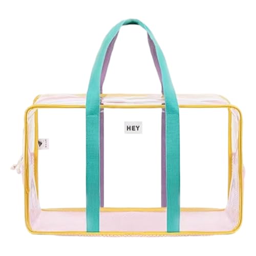 Generico Transparente Pooltasche – Transparenter wasserdichter Pool mit großer Kapazität | Robustes und leicht zu reinigendes Design für Kinder und Erwachsene, Strandtasche für Badeanzüge, Rosa, von Generisch