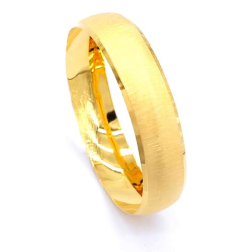 Generisch 1,5cm Kalemli Bilezik Armreifen üclü Gold Armreif 22 Karat Vergoldet Altin Bileklik (6,6 (M)) von Generisch
