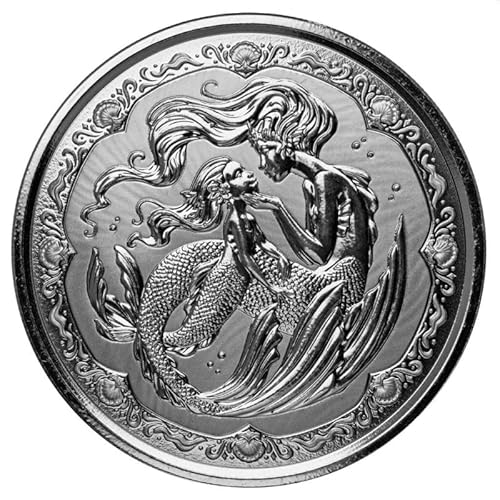 Generisch 1 Oz Silbermünze Samoa - 2 Tala Pacific Mermaid - Meerjungfrau - Mutter und Tochter 2023 von Generisch