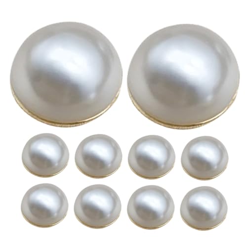 Generisch 10 Stück Magnetisches Hochzeitskleidgewicht Künstliche Perlenschleiergewichte Brautschleier Für Frauen Hijab Magnete Für Schleier Stirnband von Generisch