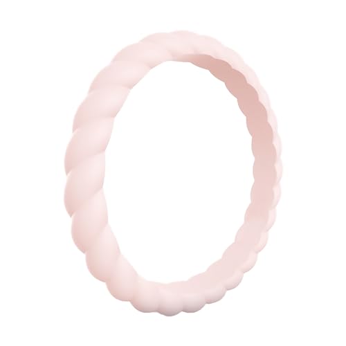 Generisch 2 Partner Ringe Silikonring Ehering Silikonring für weibliche Paare Ringe Größe 20 (Pink, C) von Generisch