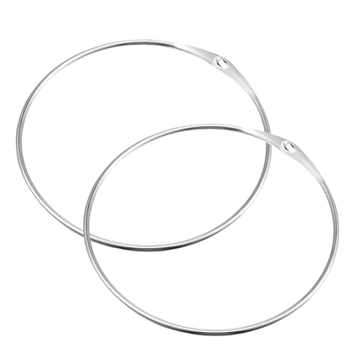 Generisch 2 Stück 150mm Warenring Schlüsselring mit Schnellverschluss – Großer, langlebiger Metallring zum Aufhängen von Schlüsseln, Kleidung, Taschen & DIY-Projekten von Generisch