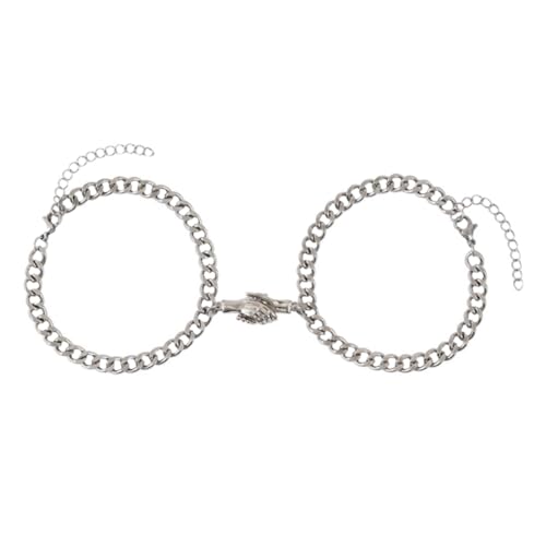Generisch 2 Stück Pärchen Armband aus mit Kreativem Hand in Hand Design Langlebig und Angenehm zu Tragen Modisches Schmuckstück für Geschenkidee zum Valentinstag Generisch 2 Stück Pärchen Armband aus mit Kreativem Hand in Hand Design Langlebig und Angenehm zu Tragen Modisches Schmuckstück für Geschenkidee zum Valentinstag von Generisch