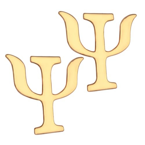 Generisch 2 Stück Retro Psychologie Broschen aus Robustem Legierungs Kreative Buchstaben Anstecknadeln für Kleidung Pullover und Hüte Vielseitige Vintage Schmucknadeln für Damen und Herren von Generisch