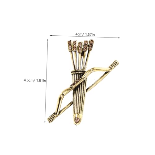 Generisch 2 Stück Vintage Wikinger Broschen aus Robustem Zinklegierung Mittelalterliche Pfeilbogennadeln für Umhang Mantel Anzug Modisches Accessoire für Herren von Generisch