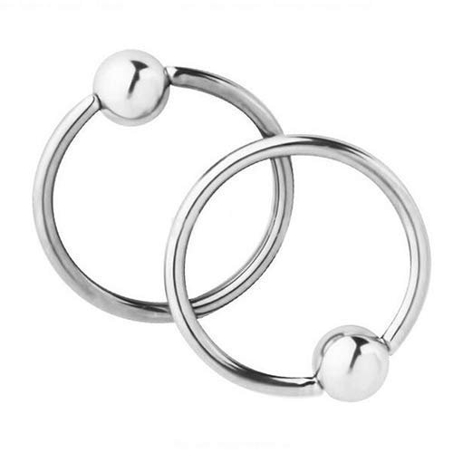 Generisch 2 Stücke 4mm Männer Frauen Mode Chirurgenstahl Nasenring Hoop Knorpel Piercing Studs Kostengünstig und Langlebiggut behandelt. von Generisch