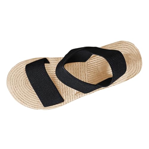Generisch 2025 Damenschuhe Sommermode Strandsandalen Nesh Gummiband Keilsandalen (BK1, 39) von Generisch