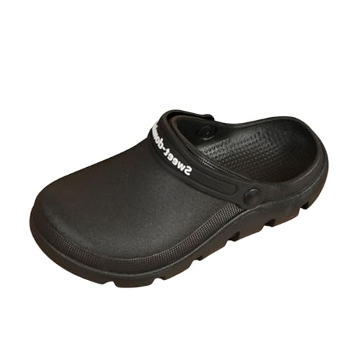Generisch 2025 Gartenclogs Damen Clogs Gummi Gummi Gartenschuhe Damen Clogs Garten Leichte Gummischuhe Sommer (Black, 39) von Generisch