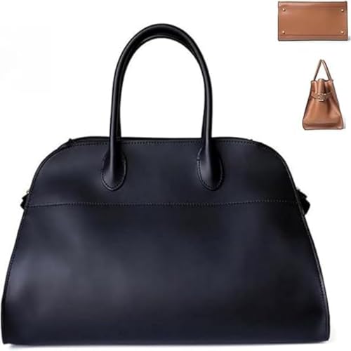 Generisch 2025 Leather Tote Bag for Women,Retro Top Handle Bag Trendy Work PU Leather,Large Capacity Luxury Casual Hobo Purse for Women (Black) von Generisch