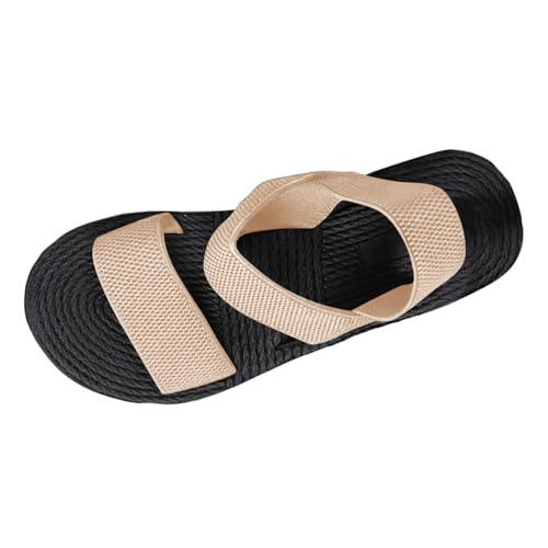 Generisch 2026 Damenschuhe Sommermode Strandsandalen Nesh Gummiband Keilsandalen Damen Schuhe Keilabsatz Sommer (OTHER, 37) von Generisch