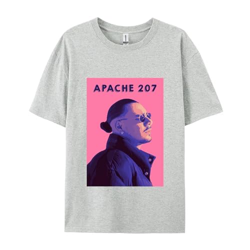 Generisch 207 APC T Hemd Apache 207 Kurzarm Vintage Casual Streetwear 2025 Konzert Tour Album Fotos (J XS) von Generisch