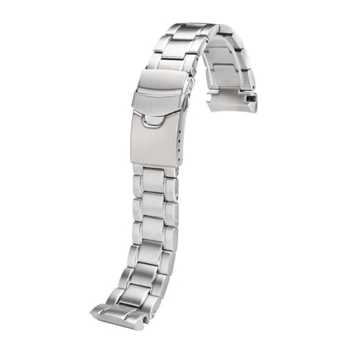 Generisch 22mm Edelstahl Armband Metall Uhrenarmband Schnellverschluss Armband Ersatz Uhrenzubehör(B-Silver) von Generisch