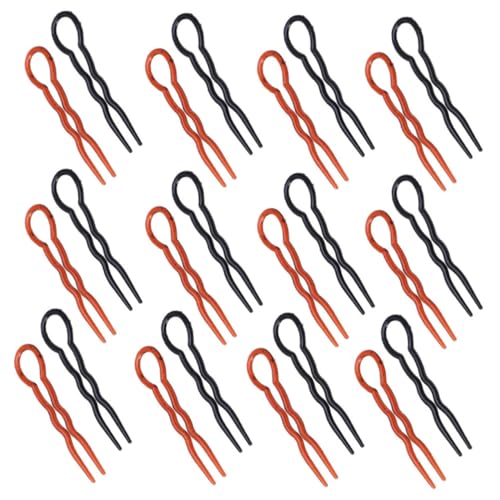 Generisch 24st U-förmige Haarnadel Netz Perlen Haarschmuck Spitze Flechten Inhaber Schnappen Bündelt Menschliches Haar Haarspangen Für Damen Mini-haare Haargummis Für Zubehör Plastik von Generisch