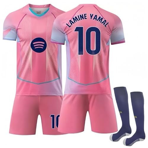 Generisch 25/26 Nr.10 Trikot Fussball Erwachsene/Kinder Heim/Auswärts Trikot Fußballtrikots Trainingsanzug Shorts Socken von Generisch