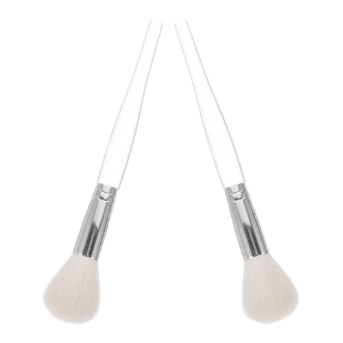 Generisch 2St Make-up-Pinsel aus Wolle Wimperntusche flüssig Lockenwickler Gesichts- Leichter Make-up-Pinsel Make-up-Pinsel-Werkzeug Foundation-Pinsel Pinsel für Make-up -Kunststoffgriff von Generisch