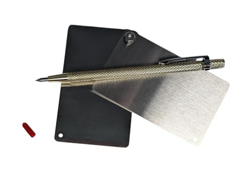 Generisch 2X Crypto Seed Phrase Wallet blank + Gravur-Stift | Wallet Recovery | Edelstahl | inkl. Gravurstift Generisch 2X Crypto Seed Phrase Wallet blank + Gravur-Stift | Wallet Recovery | Edelstahl | inkl. Gravurstift von Generisch