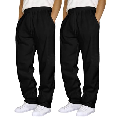 Generisch 2er-Pack Jogginghose Herren Weite Jogginghose Baggy Sweatpants mit Kordelzug Elastische Taille Jogging Hose Freizeithose Laufhose Sweathose mit Taschen Track Pants Cargohose Generisch 2er-Pack Jogginghose Herren Weite Jogginghose Baggy Sweatpants mit Kordelzug Elastische Taille Jogging Hose Freizeithose Laufhose Sweathose mit Taschen Track Pants Cargohose von Generisch