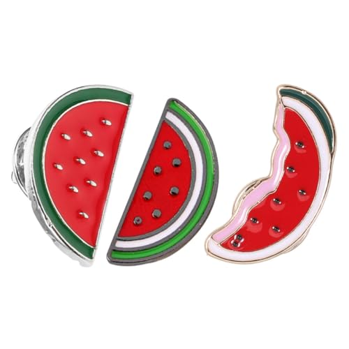 Generisch 3 Stück Wassermelonen Brosche Teilig Retro Anstecknadel für Damen Kleidung Niedliche Anstecker zur Dekoration von Schals Cardigans Einzigartiges für Modebegeisterte von Generisch