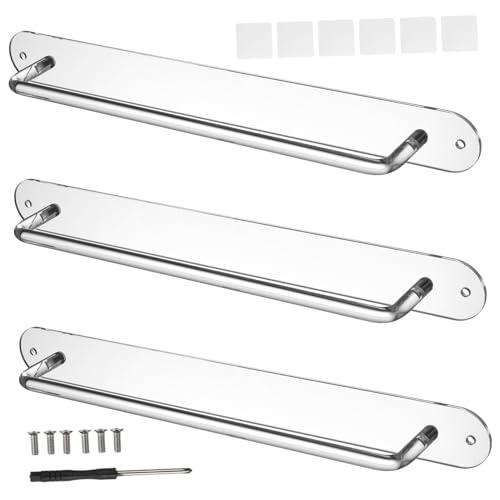 Generisch 3 Stücke Klaue Clip Organizer Transparent Wand Lagerung Rack Haar Zubehör Organizer Schal Halter Stirnband Rack Haar Klaue Wand Halter von Generisch