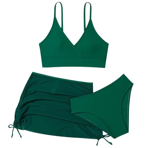 Generisch 3-Teiliges Bikini Set für Mädchen - Badeanzug Mit Top, Shorts und Slips - Teenager Badebekleidung Mit Blumenmuster für 6-18 Jahre Generisch 3-Teiliges Bikini Set für Mädchen - Badeanzug Mit Top, Shorts und Slips - Teenager Badebekleidung Mit Blumenmuster für 6-18 Jahre von Generisch