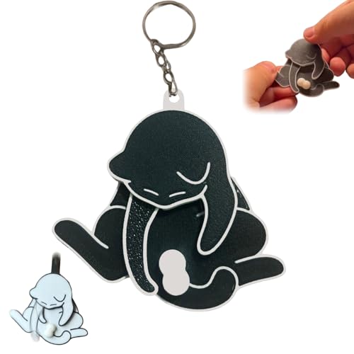 Generisch 3D Rotating Cat Balls Fidget Toy Keychain,Funny Wiggling Cat Keychain,Cat Play with Its Spinning Balls Funny Pendant Bag Charm,Gift for Kitty Lovers (Schwarz) von Generisch