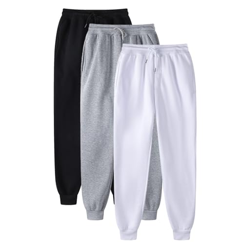 Generisch 3er Pack Jogginghose Damen Lang, Einfarbig Haremshose Casual Sport Caprihose Laufhose Stretch Baggy Wanderhose Trainingshose Leicht Sommerhose mit Taschen Freizeithose Generisch 3er Pack Jogginghose Damen Lang, Einfarbig Haremshose Casual Sport Caprihose Laufhose Stretch Baggy Wanderhose Trainingshose Leicht Sommerhose mit Taschen Freizeithose von Generisch