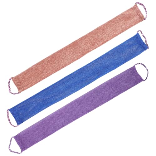 Generisch 3st Kordel Schrubben Peeling-körperpeeling Netz Lumpen Rückenhandtuch Körperbürste Trockener Pinsel Peeling-handschuh Peeling-pads Peeling-handtücher Für Den Rücken Gel Nylon von Generisch