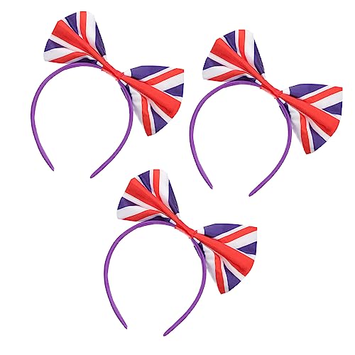 Entzückende Stirnbänder Mit Schleife Und Britischer Flagge Haarschmuck Für Geburtstag Hochzeit Party von Generisch