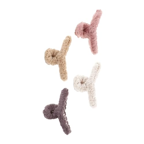 Generisch 4 Stück Haarspangen Haarklammern Haarperlen Haarspangen Bobby Pins Für Frauen Einzigartige Haarklammern Flauschige Klauenclips Haarspange von Generisch