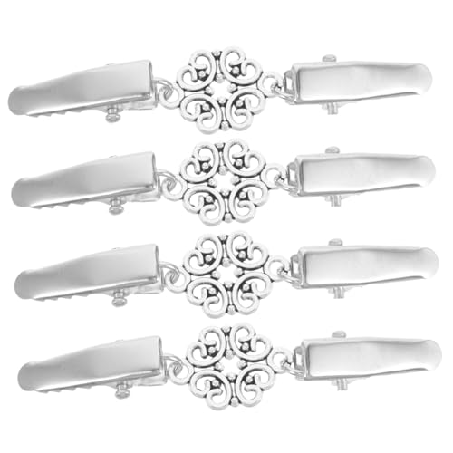 Generisch 4 Stück Teiliges Vintage Sweater Clips Legierung Schonende Kragen und Cardigan Clips für Damen Vielseitig Kombinierbar für Büro Freizeit und Formelle Anlässe von Generisch