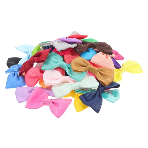 Generisch 40Stücke Haarschleifen für Haarklammern mit Schleife Langlebiger Haarschmuck für Kleinkinder Kopfbedeckungen Haar Accessoires von Generisch