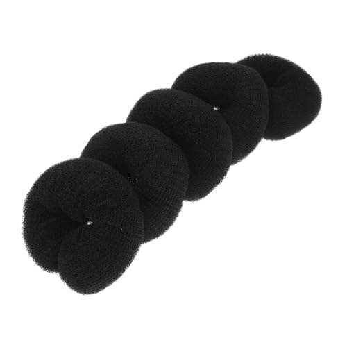 Generisch 5 Stück Duttständer Perückenständer Haarschmuck Für Mädchen Haarschmuck Donut Braut Haarschmuck Haarschmuck Für Perückenhalter Haaraufsätze Haarschwamm Schwarzes Tuch von Generisch
