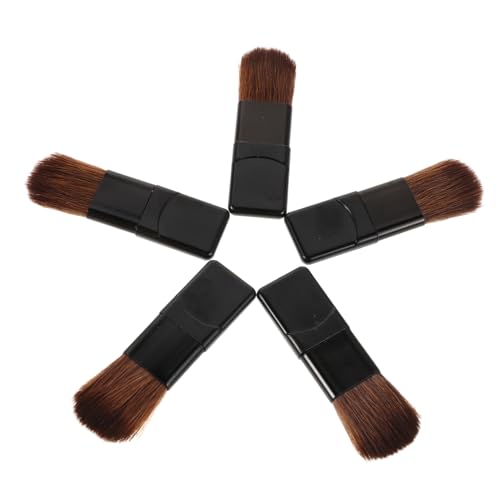 Generisch 5-teiliges Set Taschendecke Flauschige Make-up-pinsel Flauschiger Rougepinsel Desktop-kaninchen Dekorative Autodekoration Farbschwammpinsel Wellpappe Aus Seiden-nylon-wolle Black von Generisch