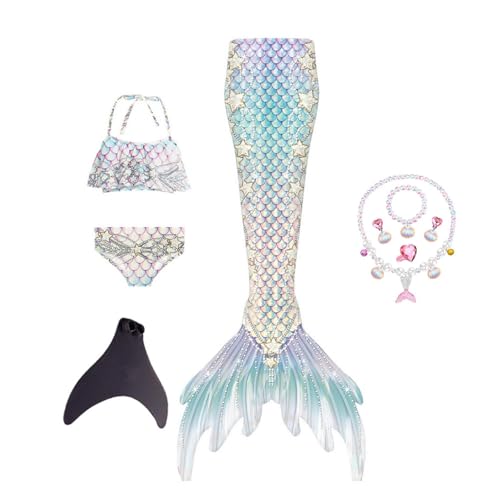 Generisch 5er-Packung Sommerkleidung Mit Ozean-Glitzer-Dekoration Cosplay 𝐁ikini 𝐌äDchen,C-140 von Generisch