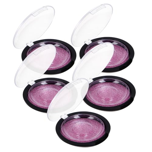 Generisch 5pcs Tragbare Kompakte Lash Box Runde Wimpern Container Fach Leere Reise Wimpern Lagerung Fall Organizer Box Für Make-up von Generisch