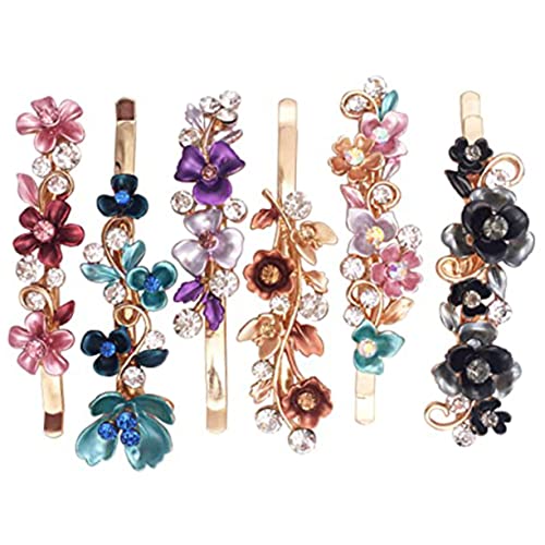 Generisch 6 Stück Dekorative Blumen Haarnadeln Aus Metall Goldene Haarspangen Mit Perlen Ideal Für Hochzeiten Und Festliche Anlässe Elegantes Haar Accessoire Für Damen Und ädchen von Generisch