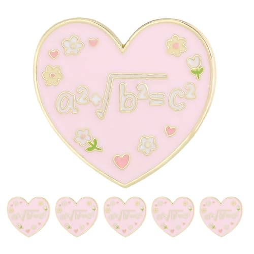 Generisch 6 stücke Liebe Herz Brosche Pin Legierung Revers Pin Pullover Schals Revers Abzeichen Hochzeit Partei Schmuck Für Frauen Hochzeit Party Zubehör casual Wear von Generisch