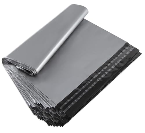 Generisch 60x Silberne Versandtaschen | Hochwertiges Neupolyethylen (PE) | 30x40cm + 5cm Verschluss | 11C Dicke | Robust & Wasserdicht von Generisch
