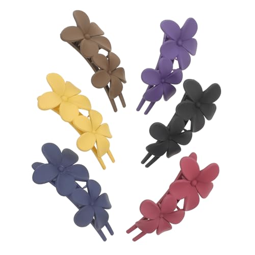 Generisch 6St Clip-Kopfbedeckung Haarbürste Snap-Haarspangen für Frauen Haarstäbchen für Brötchen Bananen-Haarspange Netz friseur große haarklammer große Haarspange flache Haarkralle p.s von Generisch