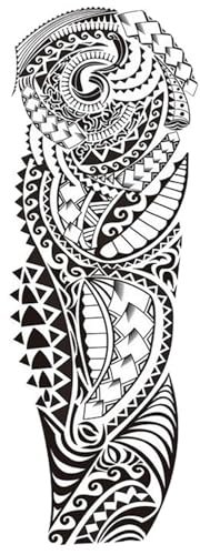 Generisch 8 Blätter wasserdichte temporäre Tattoo-Aufkleber Uhr Auge große Arm Tattoo for Männer Frauen Tiger Tier gefälschte Tatoo Ärmel(TQB-065) von Generisch