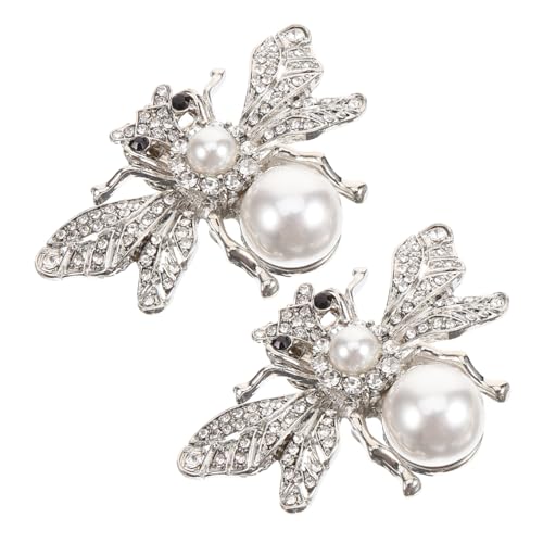 Generisch Abnehmbare Schuhclips Bienenform aus Robustem Zinklegierung mit Funkelnden Strasssteinen Einfache Anbringung Elegante Schuhdekoration für Damen Brautschuhe und High Heels von Generisch