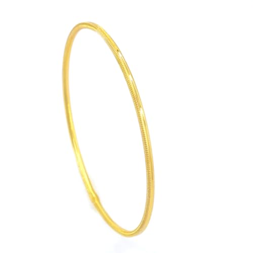 Ajda Bilezik Armreifen Gold Armreif 22 Karat echt Vergoldet Altin Bileklik Kuyumcu Bangle 7,0 (XL) von Generisch